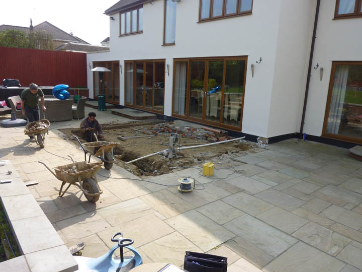 Orangery Build Project Foundations Being Excavated