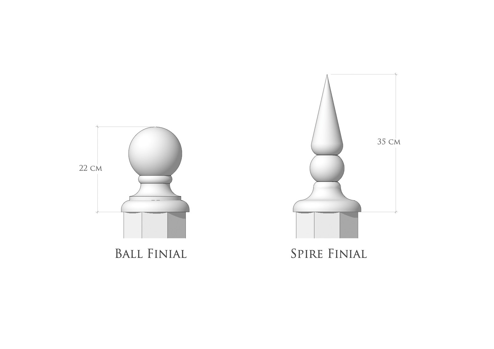 lantern finials